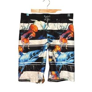 💰BOGO FREE ZeroXposur Boy’s Board Shorts Swim Trunks sz 10-12
